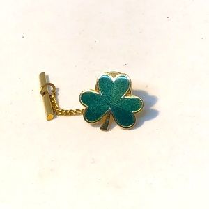 Hallmark Shamrock Enamel Tie Tack Lapel Pin